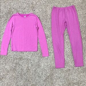 Girls size 10/12 thermal/ long John’s Set